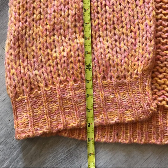 Free People Med Hometown Cardigan Grannycore Coastal Grandma Bright Color Cozy - Picture 8 of 9